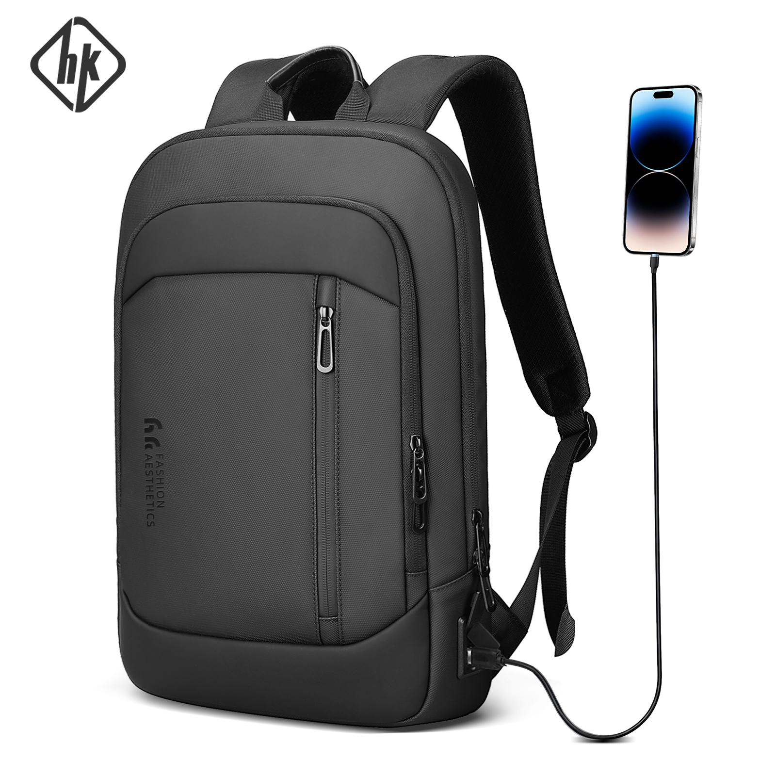 Laptop Bag Waterproof - HK Lightweight Men's Business Backpack 15.6