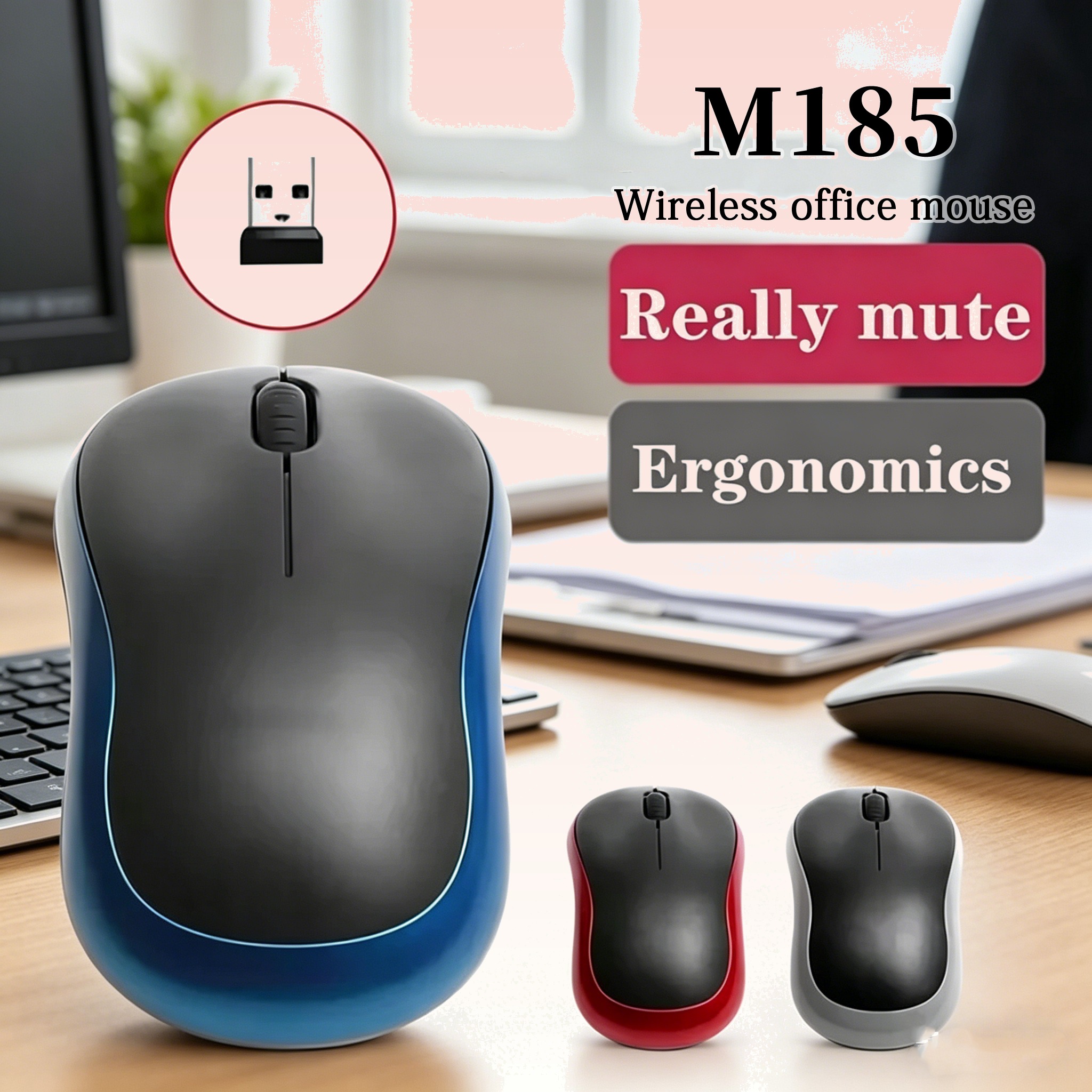 Mini Wireless Mouse - New M185 Mini Wireless Mouse 1000DPI