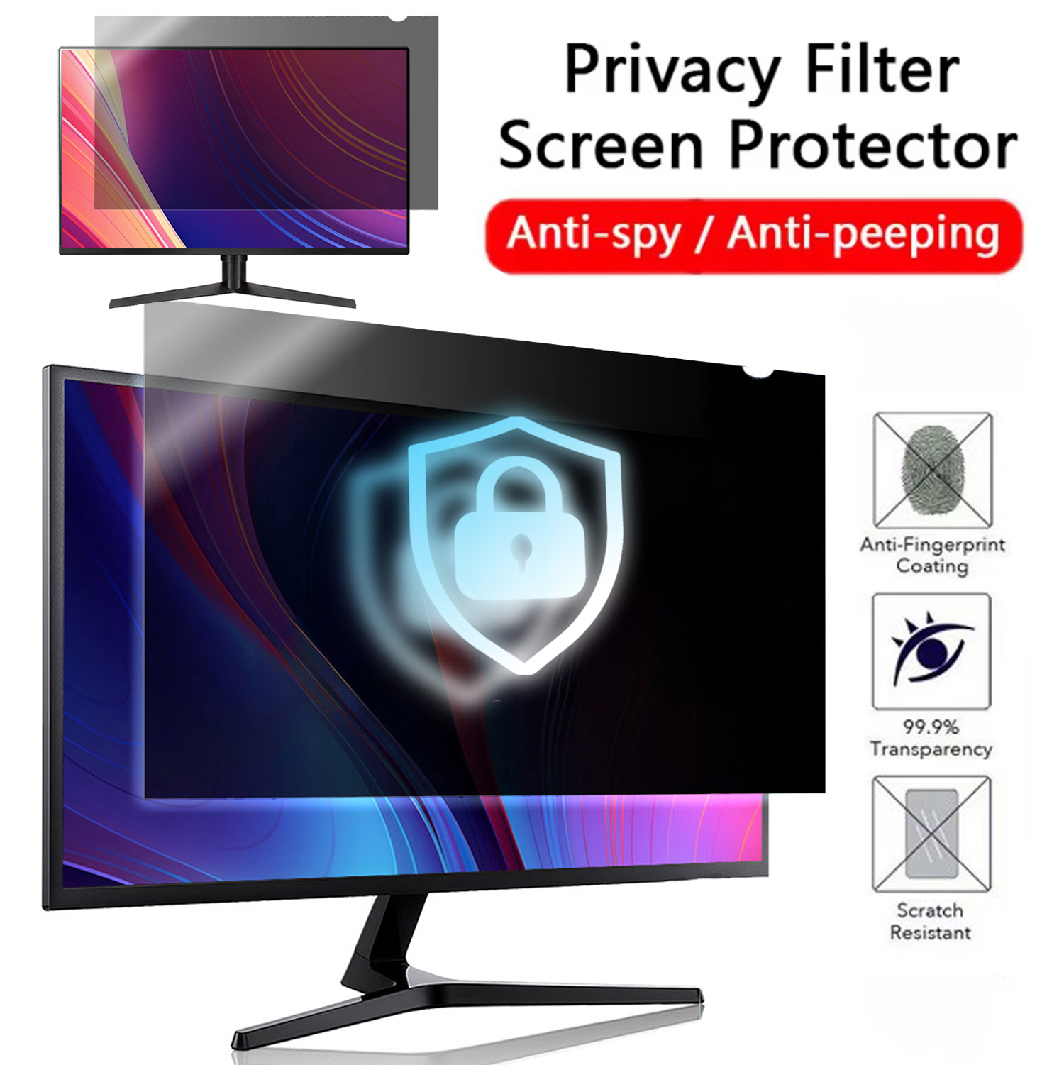 Privacy Screen Filter - Large Size Privacy Screen Protector For