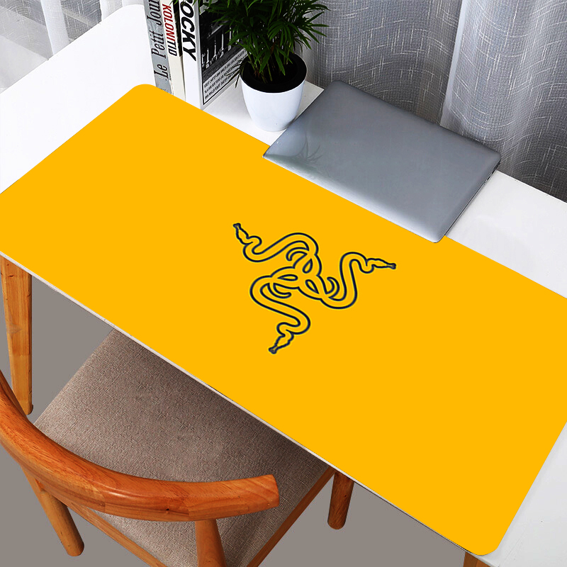 Yellow Laptop Accessories - Yellow RAZER Mouse Pad Large Gamer