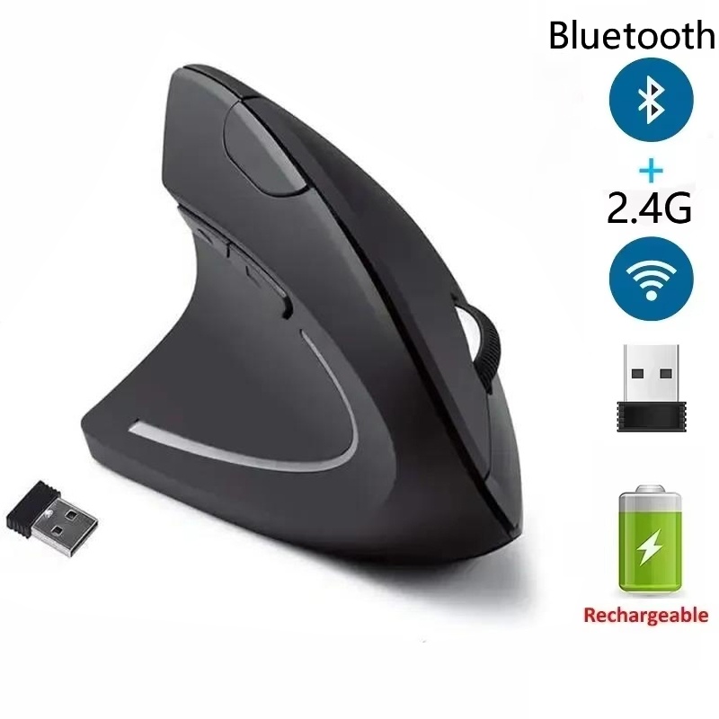 Mini Wireless Mouse - Ergonomic Vertical Mouse 2.4GHz Wireless Optical