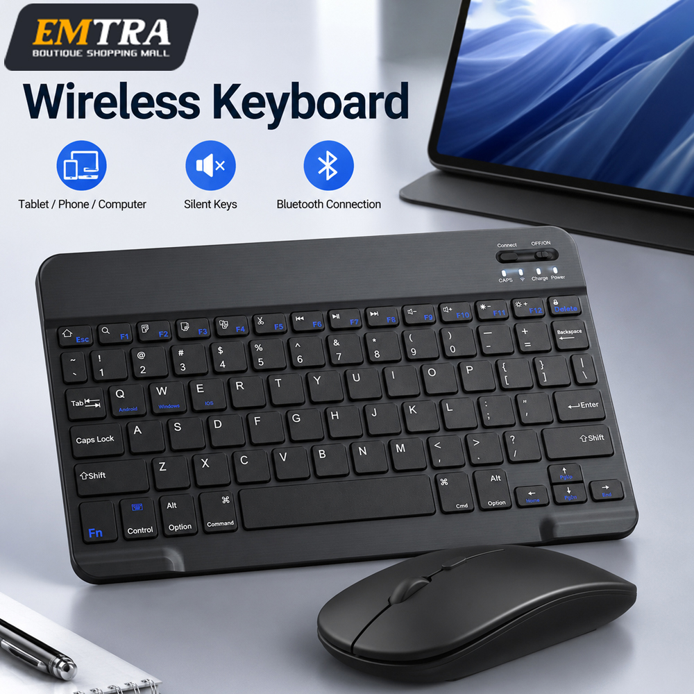 Mini Wireless Mouse - Bluetooth Wireless Keyboard For Android IOS
