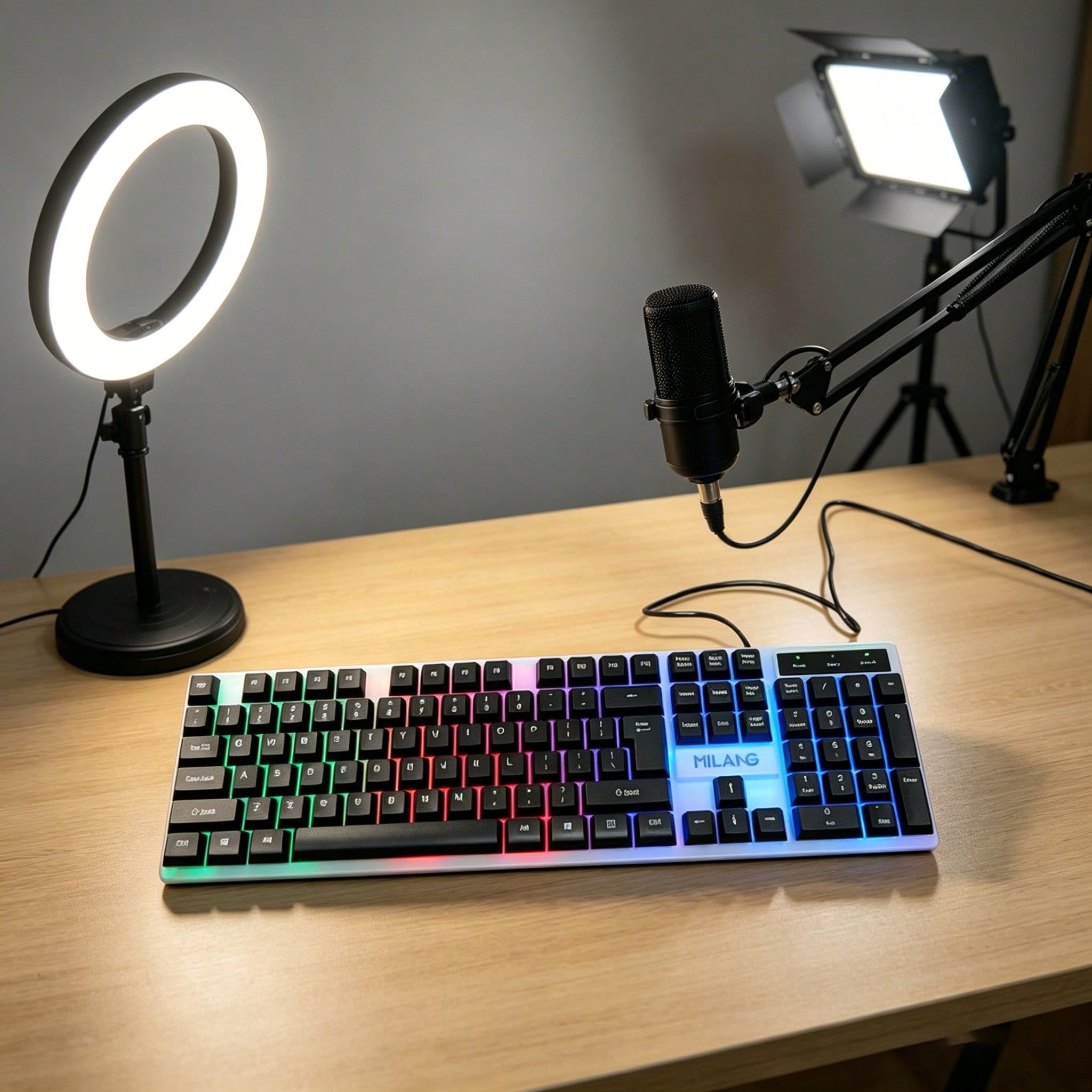 1pcsRGB Backlit Gaming Keyboar - Laptop Accessories Combo Set avis et prix