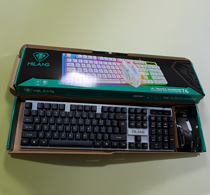 1pcsRGB Backlit Gaming Keyboar - Laptop Accessories Combo Set avis et prix