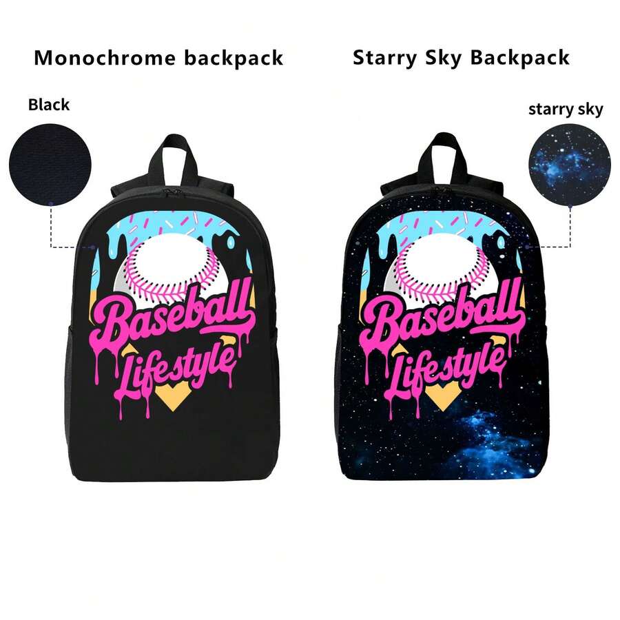 Baseball Drip Design Backpack  - Laptop Bag Waterproof avis et prix