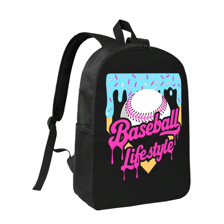 Baseball Drip Design Backpack  - Laptop Bag Waterproof avis et prix