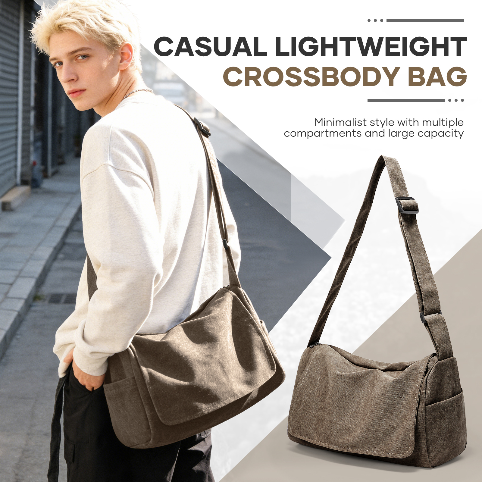 Vintage Men's Shoulder Bag Mes - Laptop Accessories Box avis et prix