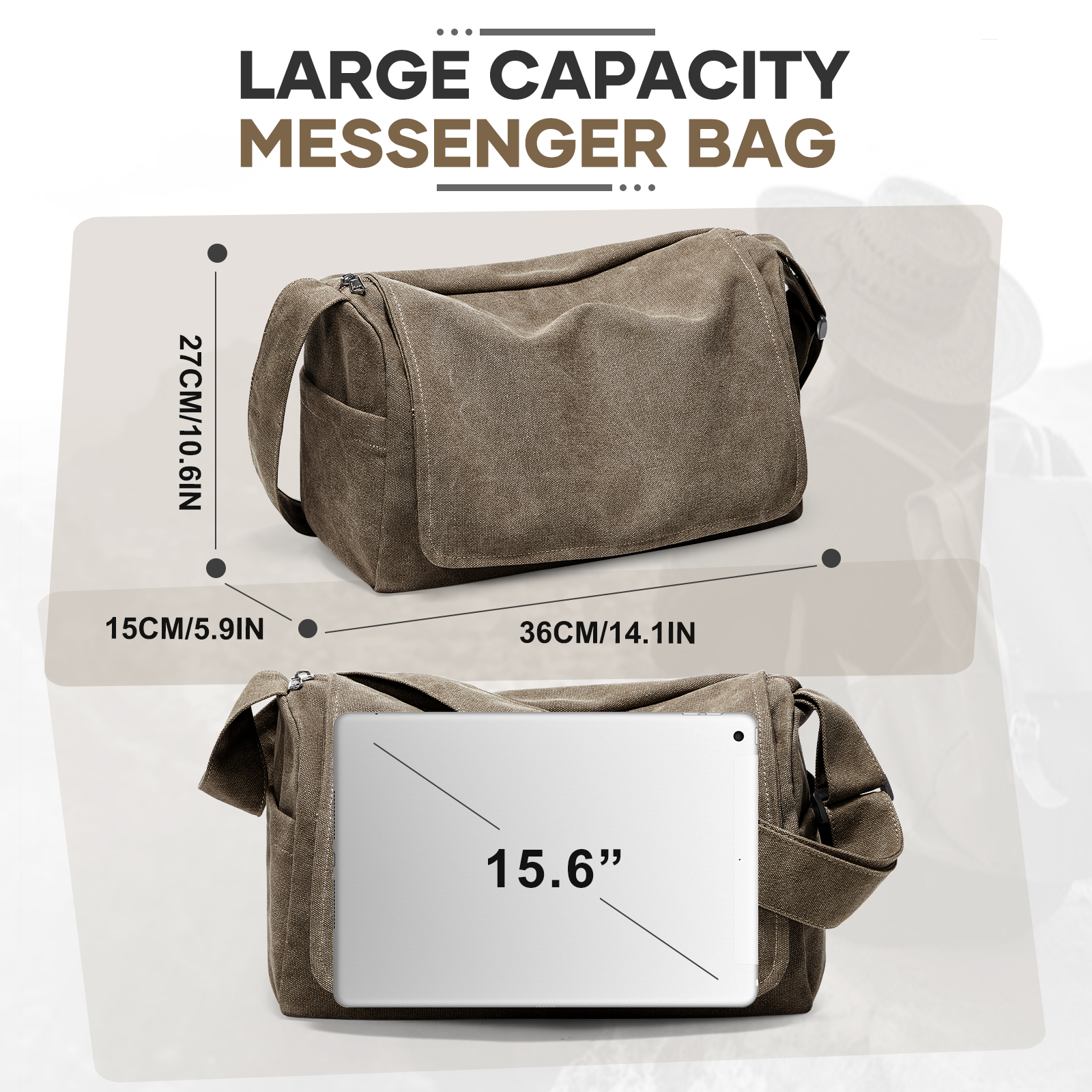 Vintage Men's Shoulder Bag Mes - Laptop Accessories Box avis et prix