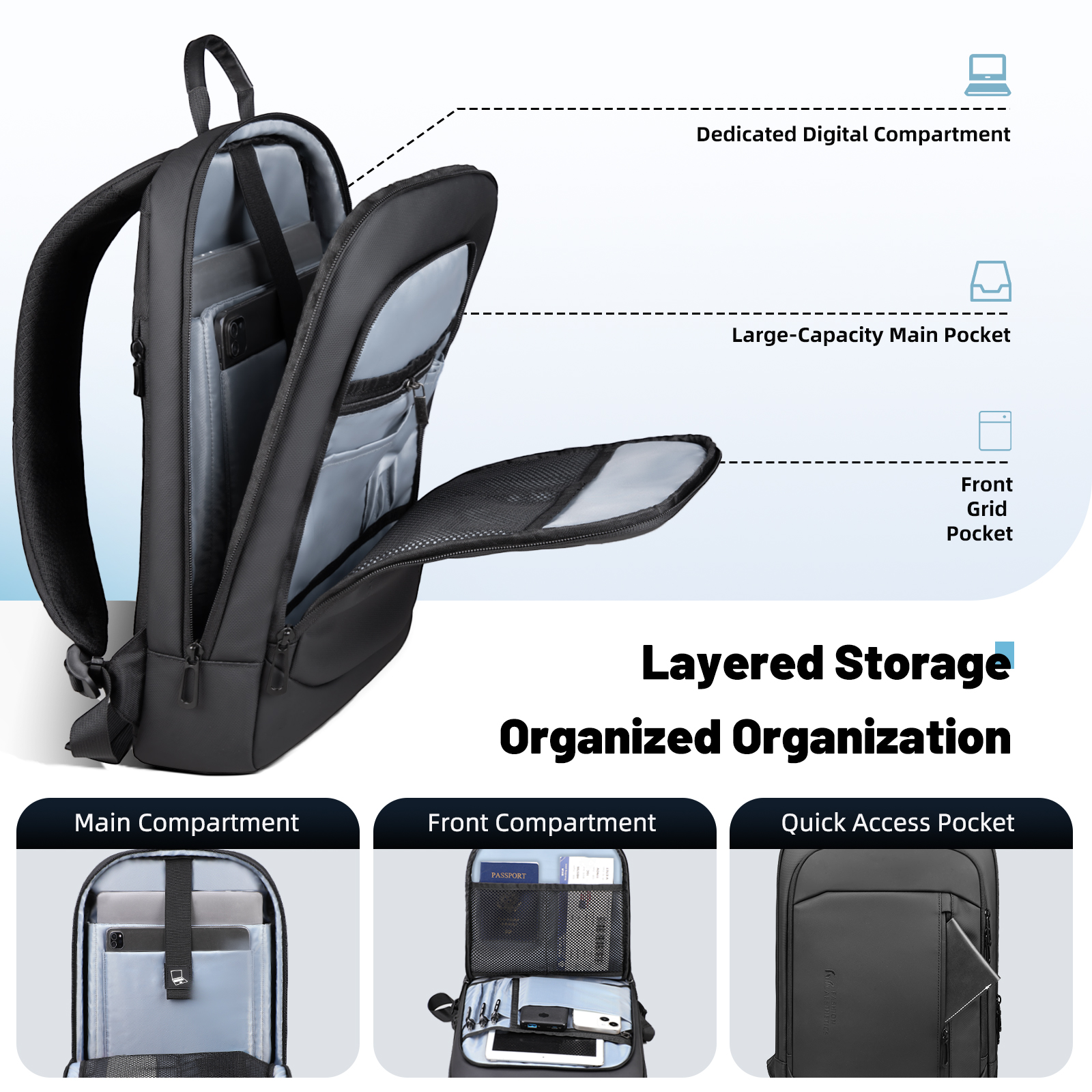 HK Lightweight Men's Business  - Laptop Bag Waterproof avis et prix