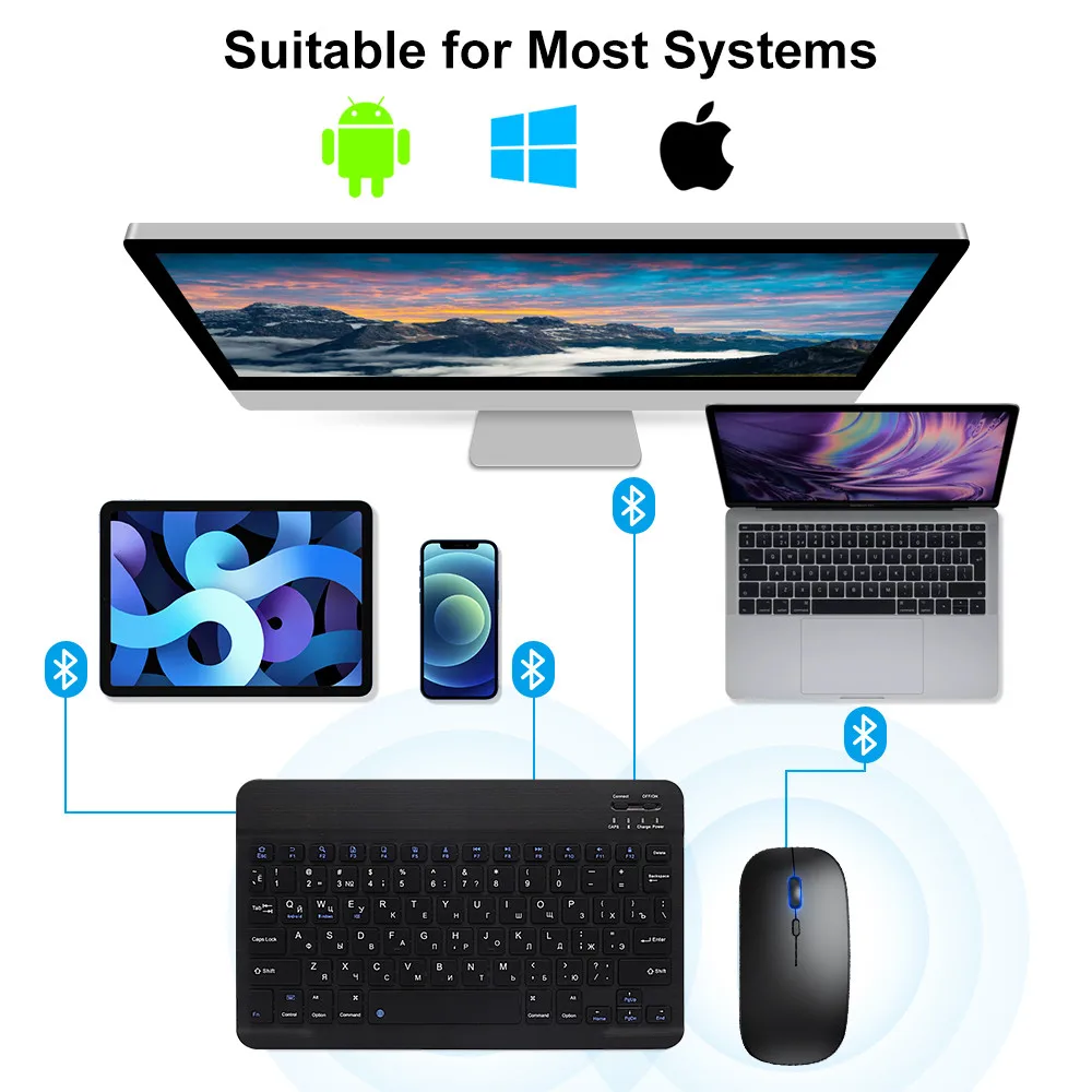 New 2025 Bluetooth Wireless Ke - Mini Wireless Mouse avis et prix