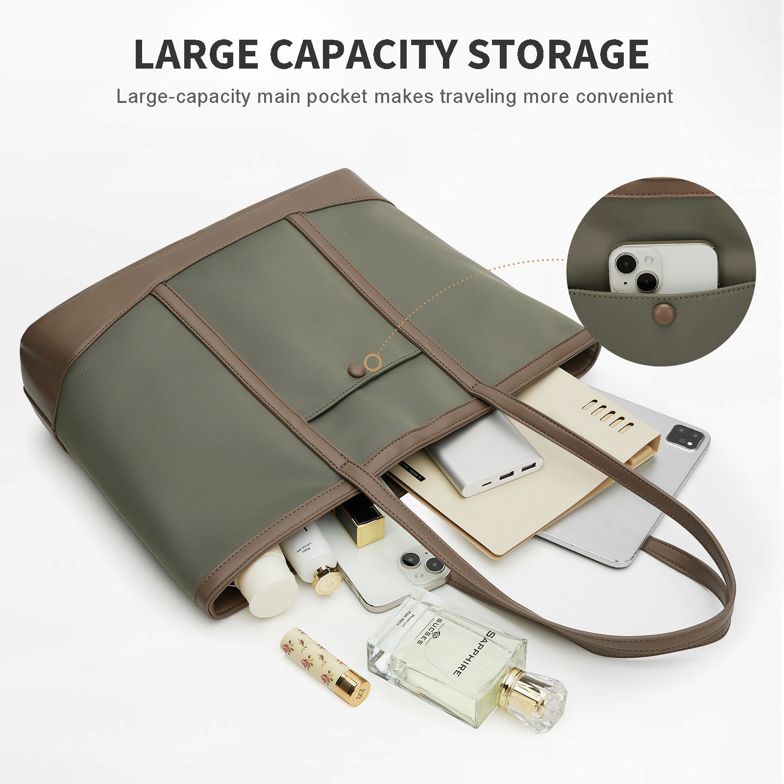 Women Large Shoulder Bag, Zipp - Laptop Accessories Box avis et prix