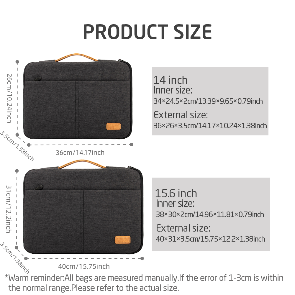 Laptop Sleeve bag 14 15.6 Inch - Laptop Accessories Travel Case avis et prix