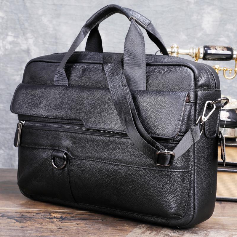 Large Men's Genuine Leather Ha - Laptop Accessories Box avis et prix