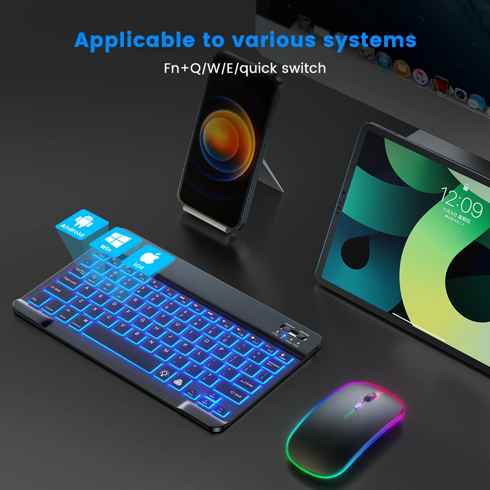 READ YYEAH RGB Backlit Bluetoo - Mini Wireless Mouse avis et prix