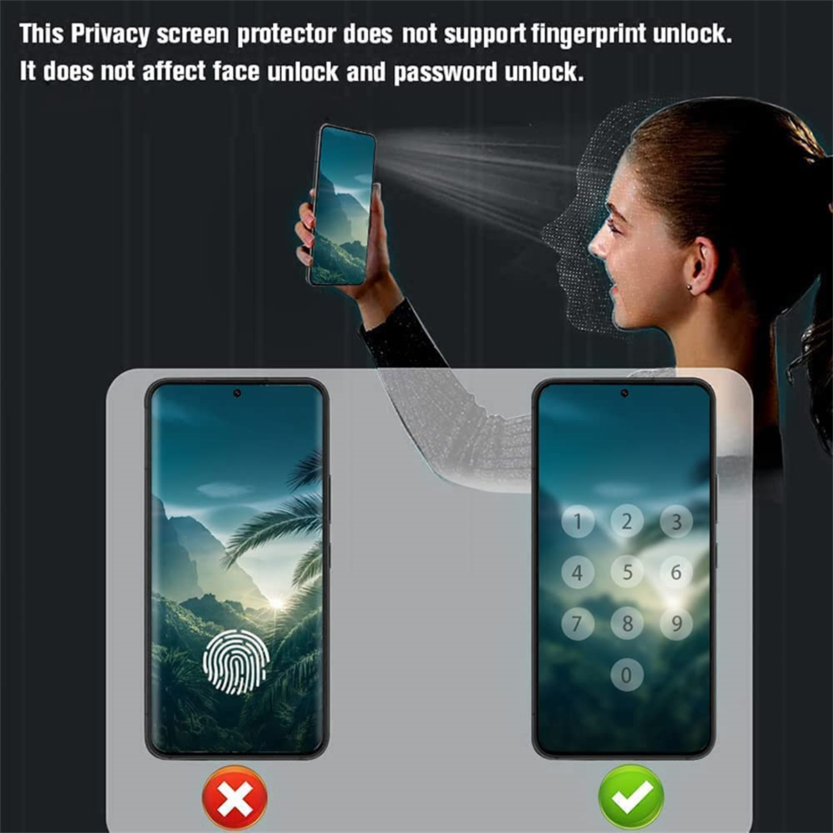 Anti Spy Screen Protector For  - Privacy Screen Filter avis et prix