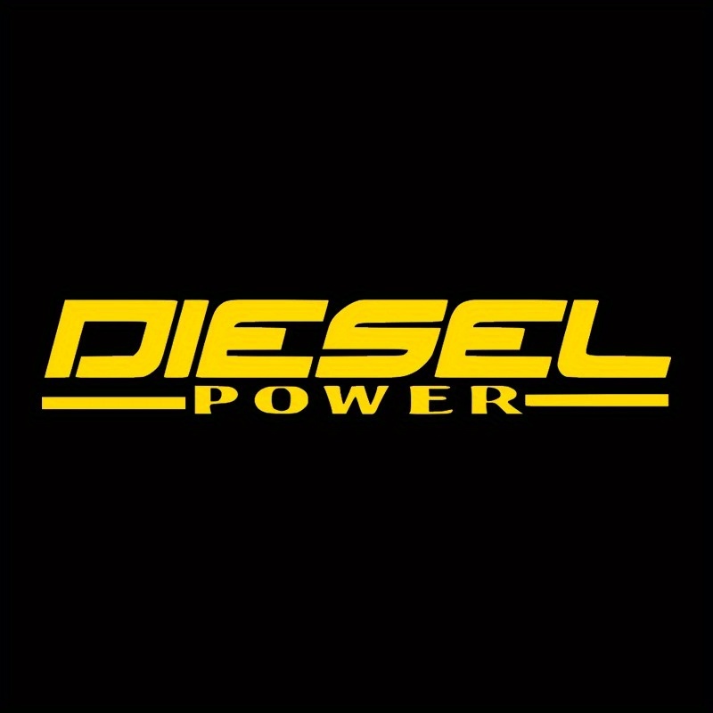 2D Flat Diesel Power Decal Bla - Yellow Laptop Accessories avis et prix