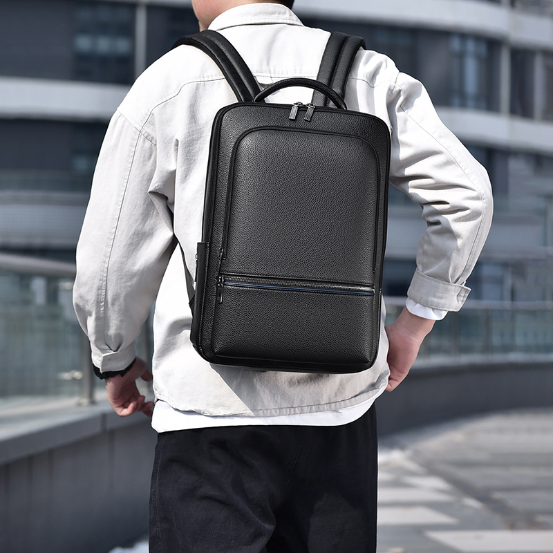 PU Leather Men's Backpack USB  - Laptop Accessories Box avis et prix