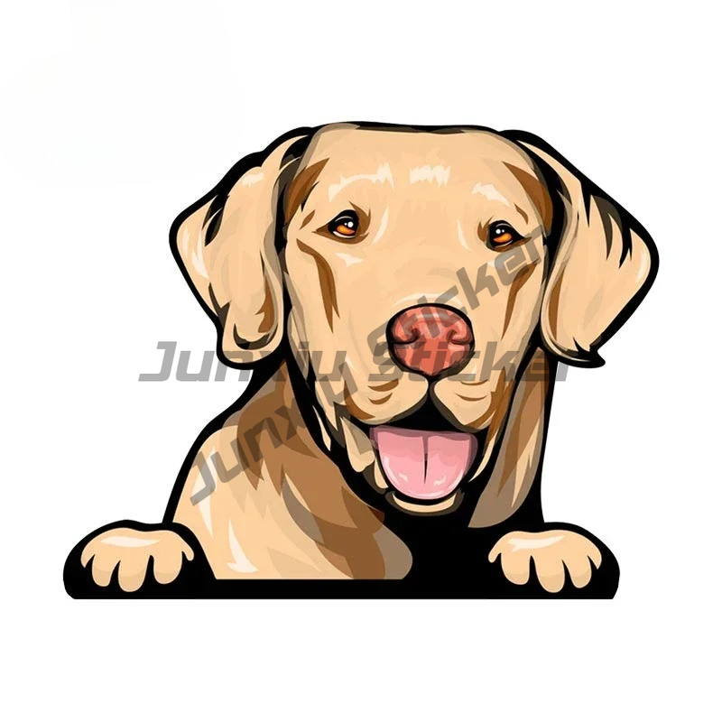 Labrador Retriever Peeker Car  - Yellow Laptop Accessories avis et prix