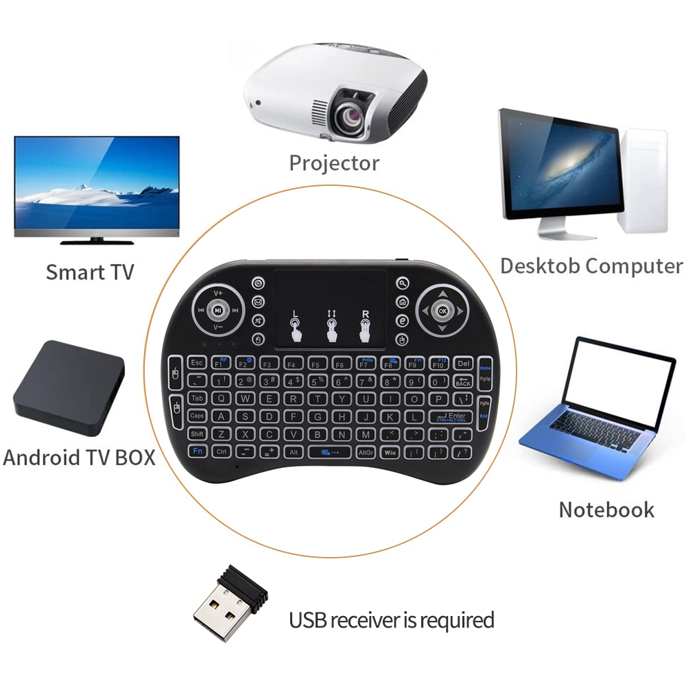 Backlit English Russian French - Mini Wireless Mouse avis et prix