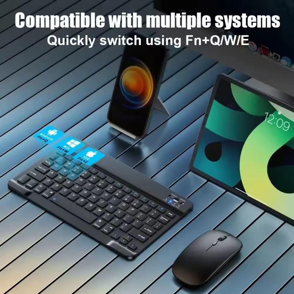 Bluetooth Wireless Keyboard Mo - Mini Wireless Mouse avis et prix