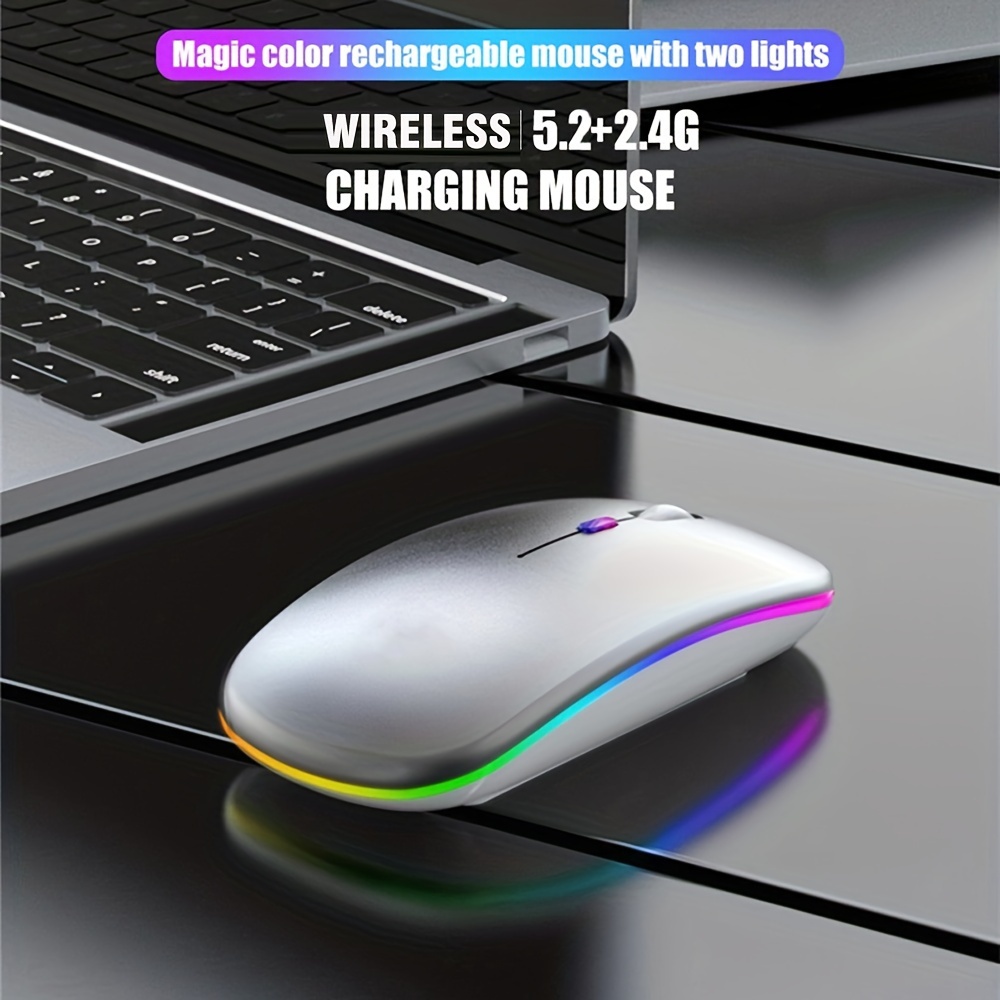 Wireless Mouse RGB Rechargeabl - Laptop Accessories Mouse avis et prix