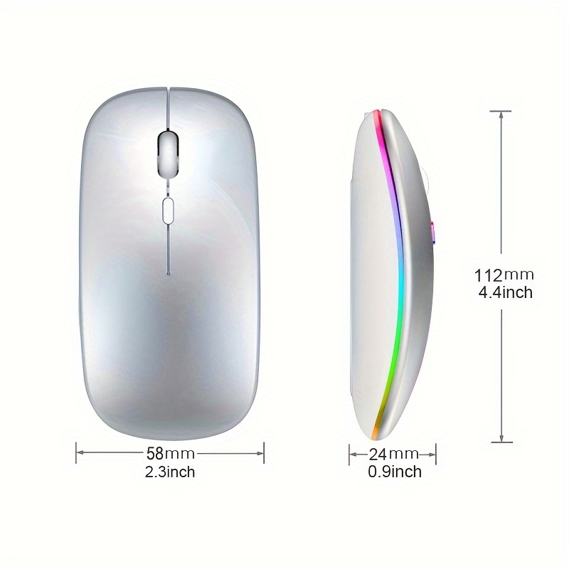 Wireless Mouse RGB Rechargeabl - Laptop Accessories Mouse avis et prix