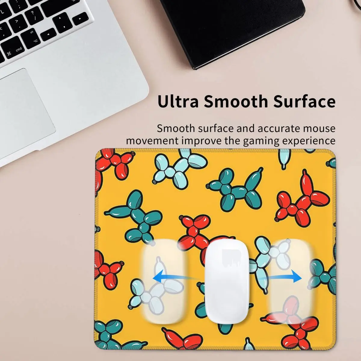 Balloon Animal Dogs Pattern In - Yellow Laptop Accessories avis et prix
