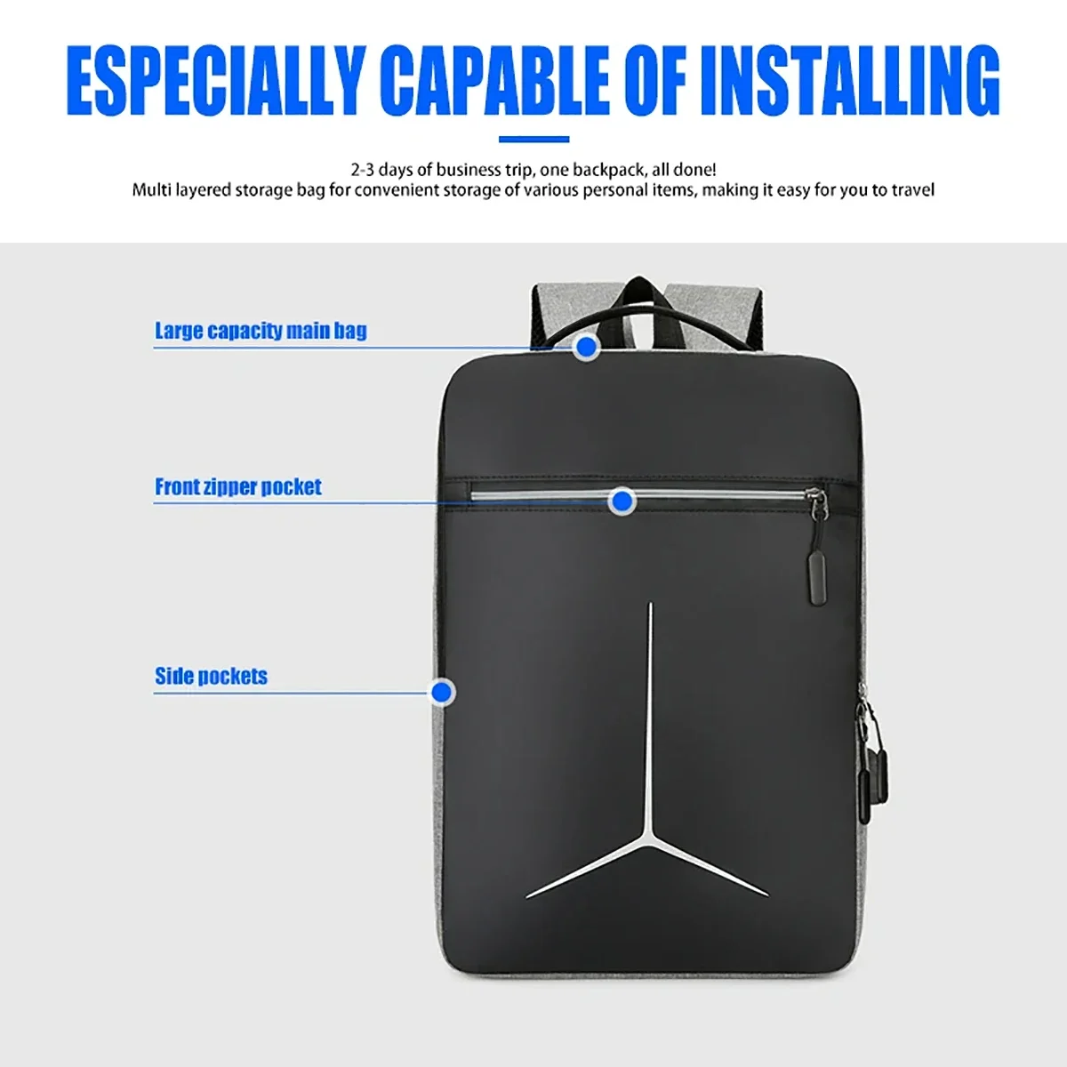 New Anti-theft USB Waterproof  - Laptop Bag Waterproof avis et prix
