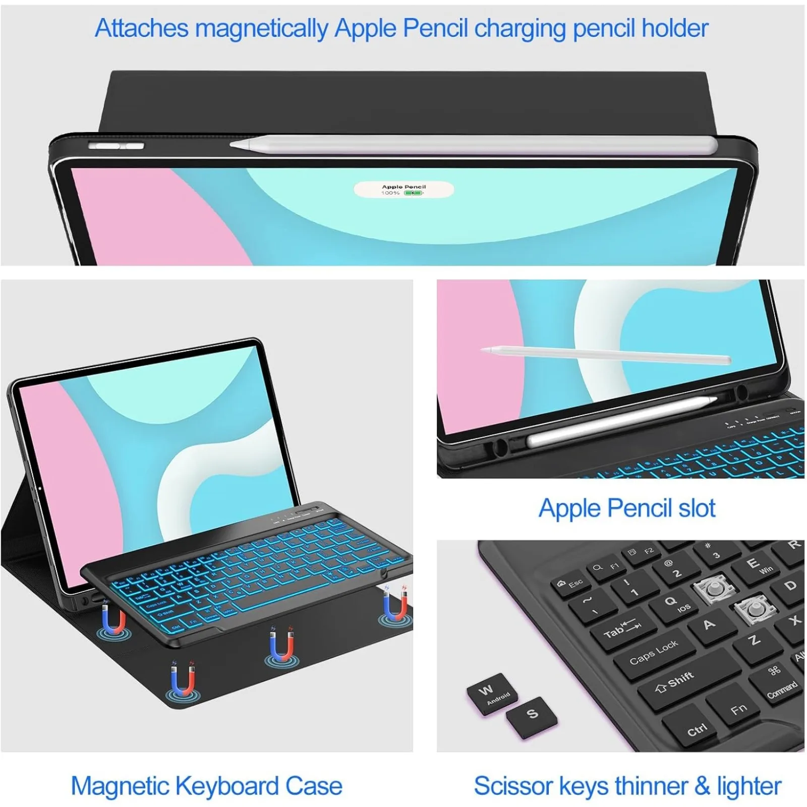 Keyboard Case & Mouse for iPad - Mini Wireless Mouse avis et prix