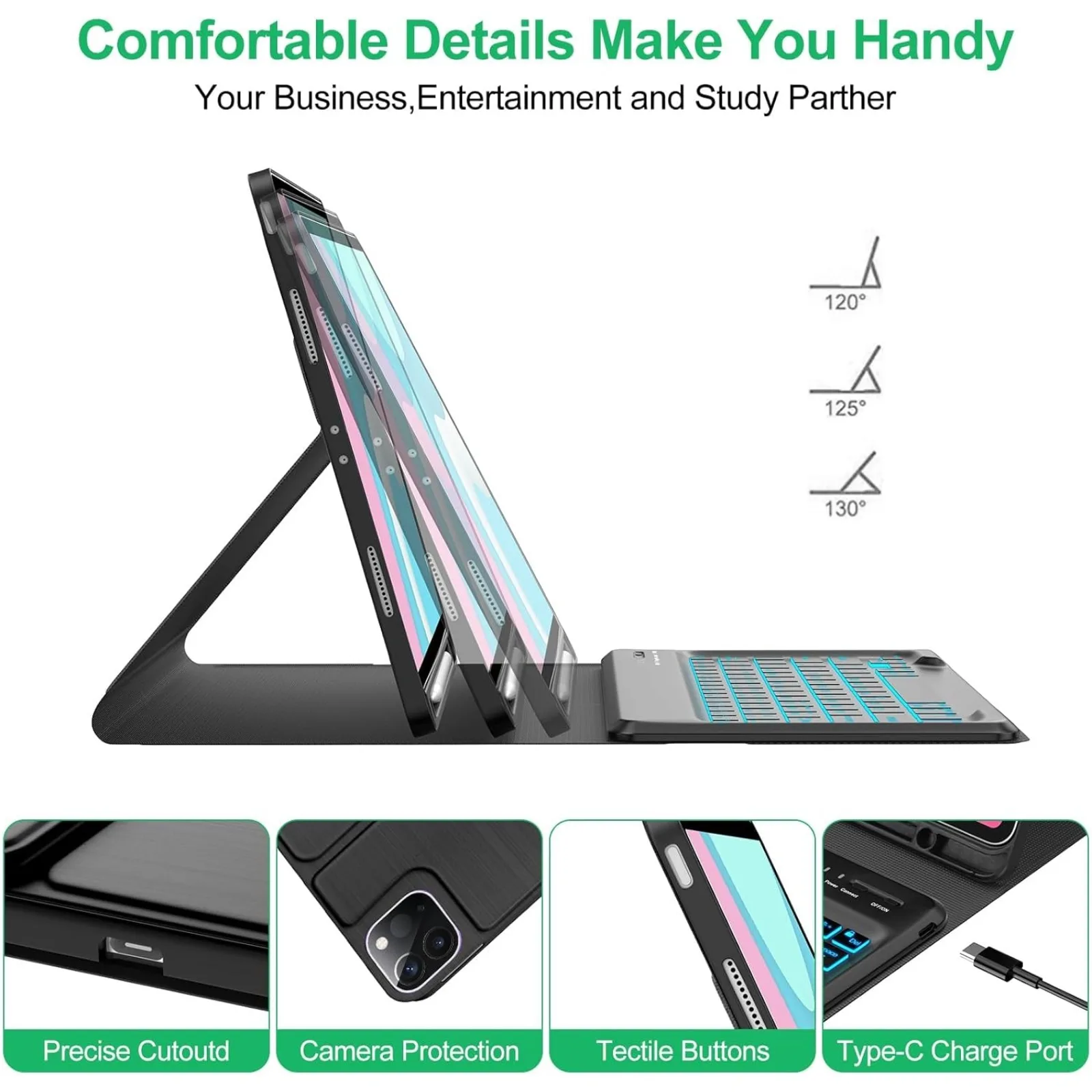 Keyboard Case & Mouse for iPad - Mini Wireless Mouse avis et prix