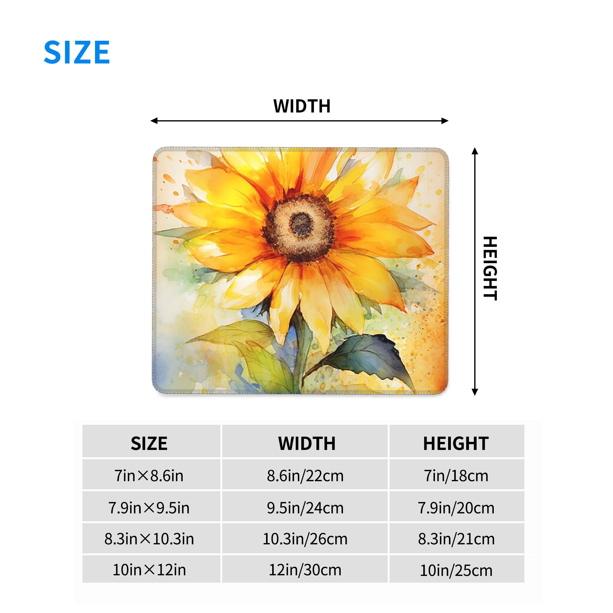 Watercolor Sunflower Vibrant Y - Yellow Laptop Accessories avis et prix