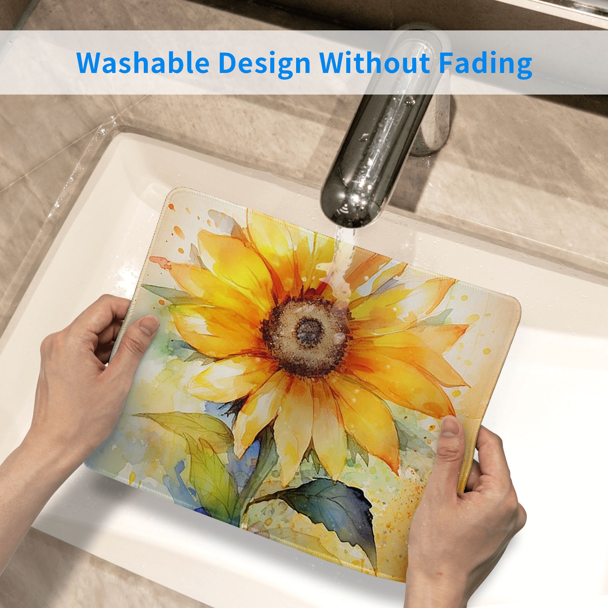 Watercolor Sunflower Vibrant Y - Yellow Laptop Accessories avis et prix
