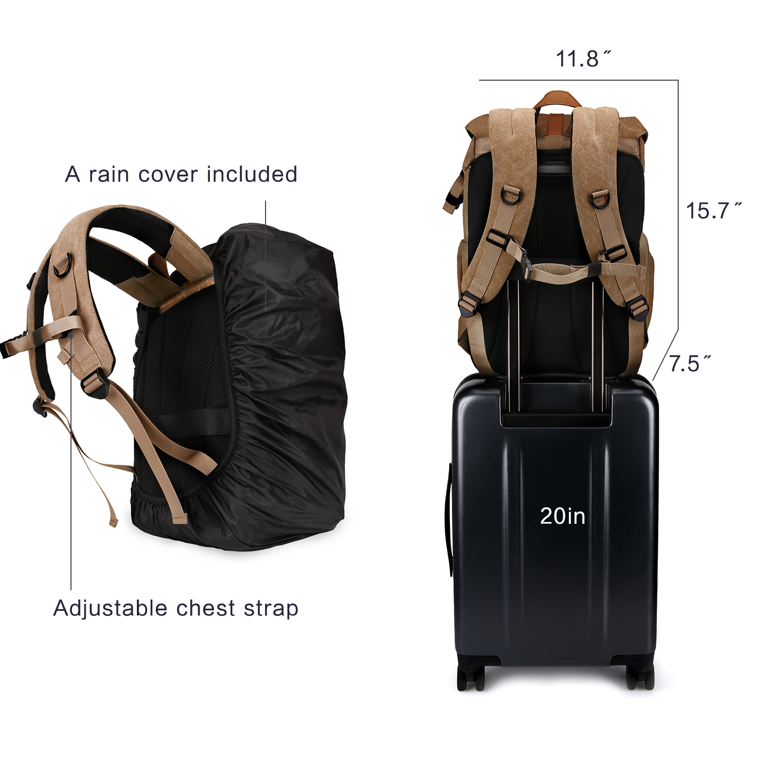 BAGSMART Camera Bag DSLR Photo - Laptop Bag Waterproof avis et prix