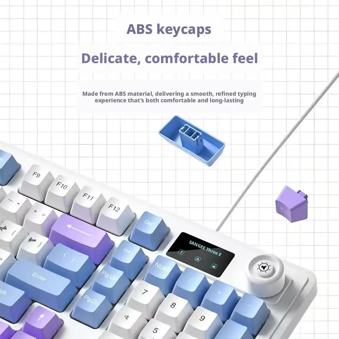Three-color Splicing Wired Key - Laptop Accessories Combo Set avis et prix