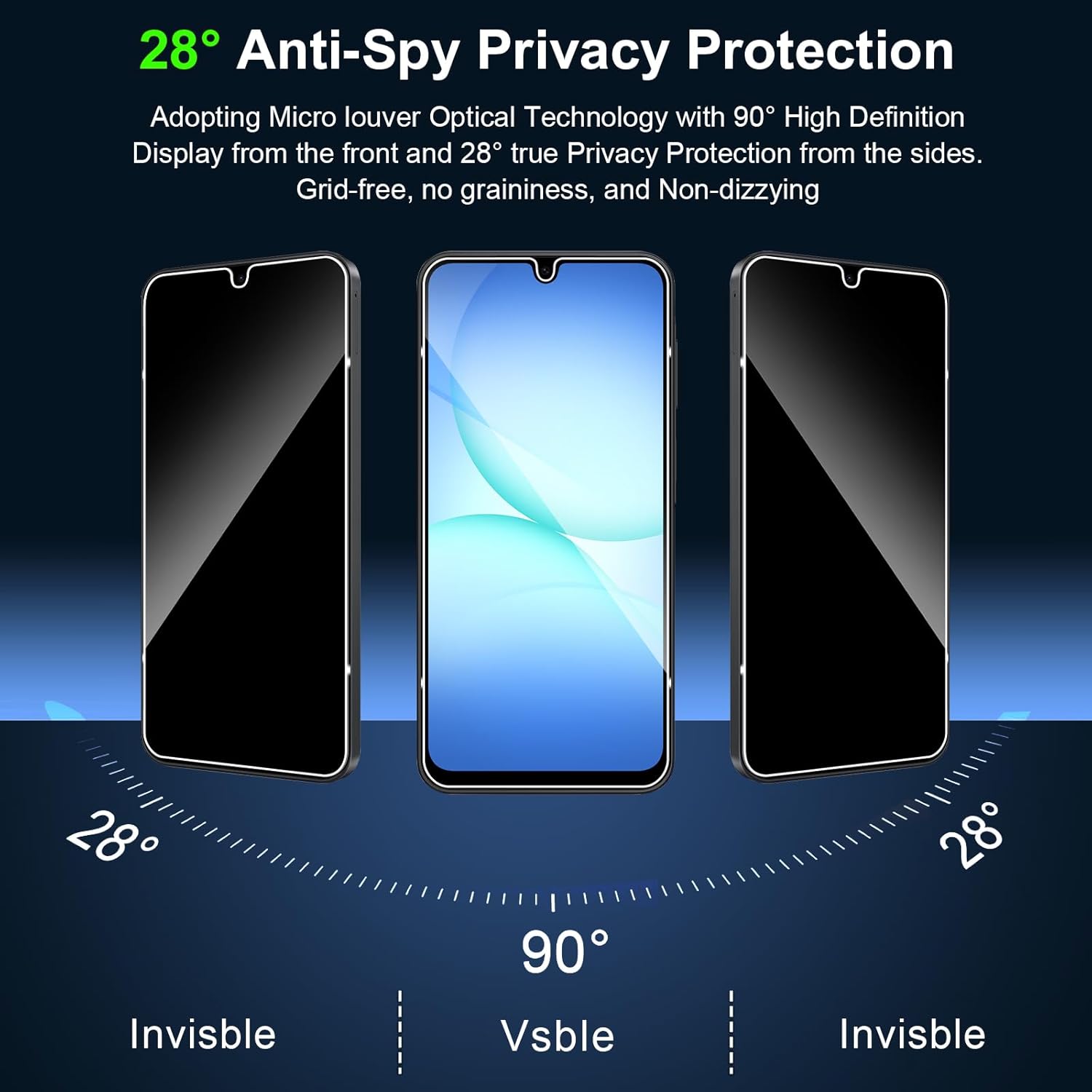 2Pcs Anti-Spy Glass For Samsun - Privacy Screen Filter avis et prix
